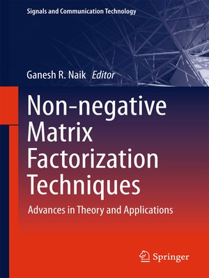 cover image of Non-negative Matrix Factorization Techniques